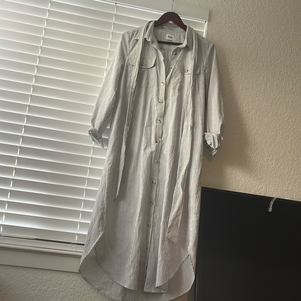 Take your time shirt dress BAE the label Australia; striped shirt dress